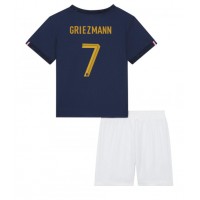 Frankrike Antoine Griezmann #7 Hemmadräkt Barn VM 2022 Kortärmad (+ Korta byxor)
